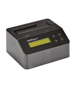 StarTech.com Effaceur de Disque Dur à Baie Unique, Nettoyeur de HDD/SSD Autonome, USB 3.0 à SATA II (3 Gbps), 9 Modes d'Efface