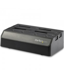 StarTech.com Station d'Accueil pour 4 Disques Durs USB vers SATA, USB 10 Gbit/s, Station d'Accueil Externe pour SSD/HDD 2,5/3,5
