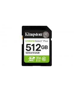 Kingston Technology 512 Go SDXC Canvas Select Plus Gen3 150 Mo/s C10 UHS-I U3 V30