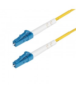 StarTech.com Câble Fibre Optique de 5m Simplex Monomode LC à LC (UPC) OS2, 9/125µm, 40G/100G, Cordon Fibre Optique, Insensibl