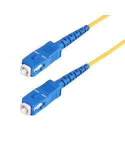 StarTech.com Câble Fibre Optique de 100m Duplex Monomode SC à SC (UPC) OS2, 9/125µm, 40G/100G, Cordon Fibre Optique, Insensib