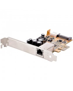 StarTech.com Carte Réseau PCI Express x1 - Carte Ethernet PCIe avec RJ45, 30W 802.3at PoE LAN NIC pour Ordinateur de Bureau/Ser