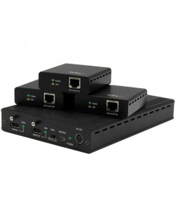 StarTech.com Kit extendeur HDBaseT à 3 ports avec 3 récepteurs - Splitter HDMI 1x3 via Cat5 - Jusqu'à 4K