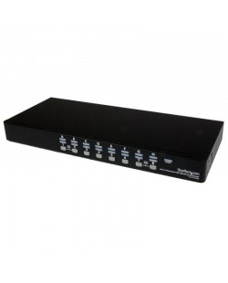 StarTech.com Kit de commutateur KVM USB à montage sur rack 1U 16 ports avec affichage à l'écran et câbles