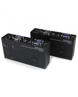 StarTech.com Switch Commutateur KVM USB VGA double 200m 2 x cable cat 5 - Extendeur de console