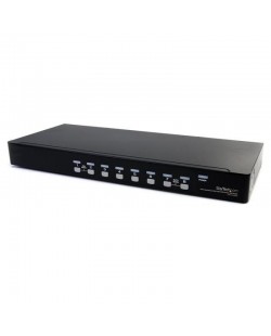 StarTech.com Commutateur USB VGA KVM 8 ports à montage sur rack avec audio (câbles audio inclus)
