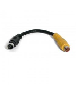 StarTech.com 6 inch S-Video to Composite Video Adapter câble S-video 0,15 m Noir