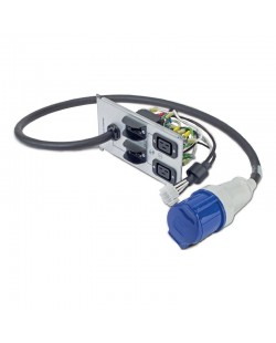 APC Kit de plaque arrière Symmetra RM 230 V avec (2) IEC320 C19 et (1) IEC 60309