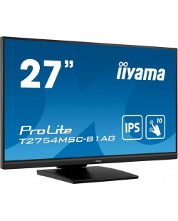 iiyama ProLite T2754MSC-B1AG écran plat de PC 68,6 cm (27") 1920 x 1080 pixels Full HD LED Écran tactile Multi-utilisateur Noi