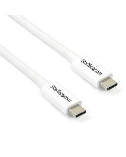 StarTech.com Câble Thunderbolt 3 de 2 m - 20 Gb/s - Compatible Thunderbolt, USB et DisplayPort - Blanc