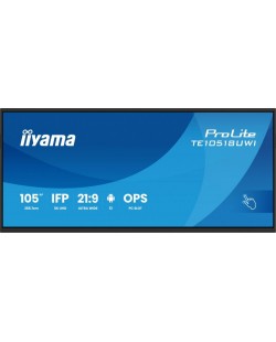 iiyama TE10518UWI-B1AG Écran d'affichage dynamique En forme de kiosk 2,66 m (104.6") LED Wifi 450 cd/m² 5K Ultra HD Noir Écra