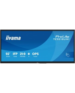 iiyama TE9218UWI-B1AG Écran d'affichage dynamique En forme de kiosk 2,32 m (91.5") LED Wifi 500 cd/m² 5K Ultra HD Noir Écran