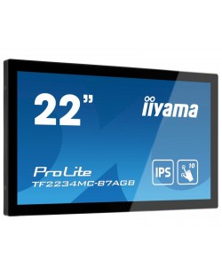 iiyama ProLite TF2234MC-B7AGB écran plat de PC 54,6 cm (21.5") 1920 x 1080 pixels Full HD LED Écran tactile Multi-utilisateur