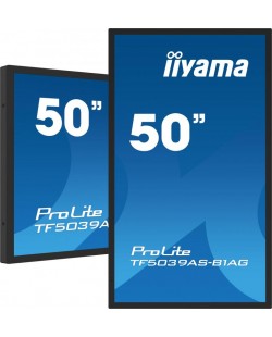 iiyama TF5039AS-B1AG écran plat de PC 125,7 cm (49.5") 3840 x 2160 pixels 4K Ultra HD LED Écran tactile Noir