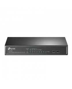 TP-Link TL-SF1008P Non-géré Fast Ethernet (10/100) Connexion Ethernet, supportant l'alimentation via ce port (PoE) Noir