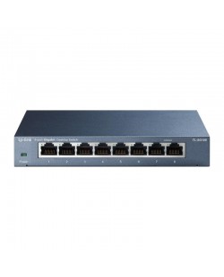 TP-Link TL-SG108 commutateur réseau Non-géré L2 Gigabit Ethernet (10/100/1000) Noir