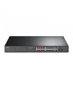 TP-Link TL-SL1218MP commutateur réseau Non-géré Fast Ethernet (10/100) Connexion Ethernet, supportant l'alimentation via ce p