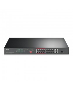 TP-Link TL-SL1218P commutateur réseau Non-géré Gigabit Ethernet (10/100/1000) Connexion Ethernet, supportant l'alimentation v