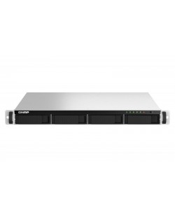 QNAP TS-464U NAS Rack (1 U) Intel® Celeron® N5095 8 Go DDR4 0 To QNAP Turbo System Aluminium, Noir