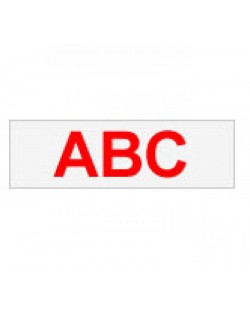 Brother Gloss Laminated Labelling Tape - 12mm, Red/Clear ruban d'étiquette TZ