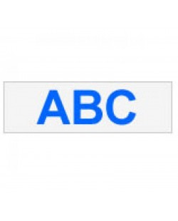 Brother Gloss Laminated Labelling Tape - 12mm, Blue/Clear ruban d'étiquette TZ