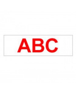 Brother Gloss Laminated Labelling Tape - 9mm, Red/White ruban d'étiquette TZ