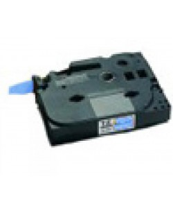 Brother Blue on White Gloss Laminated Tape, 12mm ruban d'étiquette TZ
