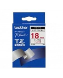 Brother TZ-242 ruban d'étiquette Rouge sur blanc