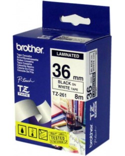 Brother TZ-261 ruban d'étiquette Noir sur blanc