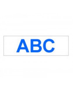 Brother Gloss Laminated Labelling Tape - 36mm, Blue/White ruban d'étiquette TZ