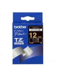 Brother Gloss Laminated Labelling Tape - 12mm, Gold/Black ruban d'étiquette TZ