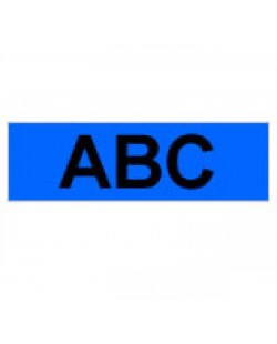 Brother Gloss Laminated Tape - 24mm, Black/Blue ruban d'étiquette TZ