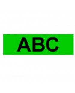 Brother Gloss Laminated Labelling Tape - 24mm, Black/Green ruban d'étiquette TZ