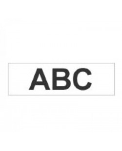 Brother Strong Adhesive Gloss Laminated Tape - 6mm, Black/White ruban d'étiquette TZ