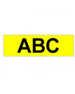 Brother Strong Adhesive Gloss Laminated Tape - 9mm, Black/Yellow ruban d'étiquette TZ