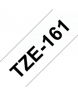 Brother TZE-161 ruban d'étiquette Noir sur transparent