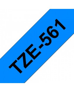 Brother TZE-561 ruban d'étiquette Noir sur bleu