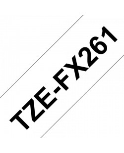 Brother TZE-FX261 ruban d'étiquette Noir sur blanc