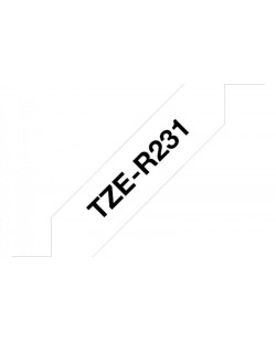 Brother TZE-R231 ruban d'étiquette Noir sur blanc