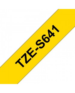 Brother TZE-S641 ruban d'étiquette Noir sur jaune TZ