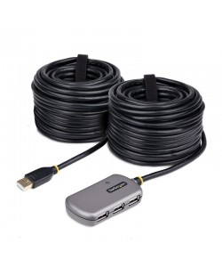StarTech.com Hub USB d'Extension - Câble d'Extension USB 2.0 de 24m avec Concentrateur USB-A à 4 Ports, Câble Répéteur USB