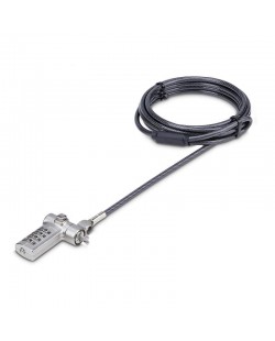 StarTech.com Câble Antivol pour Ordinateur Portable de 2m - Câble de Sécurité pour PC Portable, Compatible avec Noble Wedge
