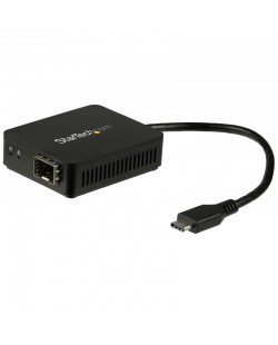 StarTech.com Adaptateur réseau USB-C vers fibre optique Gigabit Ethernet avec SFP ouvert