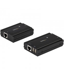 StarTech.com Hub USB 2.0 sur Câble Ethernet CAT5e/CAT6 Unique (RJ45) - 4 Ports - 100m - Concentrateur Extension USB - Boitier M