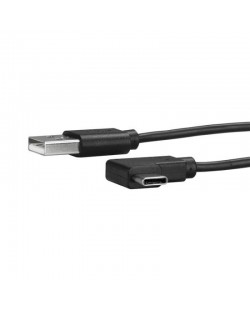 StarTech.com Câble de Charge USB-A vers USB-C de 1m, Coudé à Droite, Charge et Synchronisation, 3A, USB 2.0 - Cordon de Charg