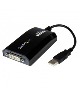 StarTech.com Adaptateur USB vers DVI - 1920x1200 - Carte Graphique et Vidéo Externe - Câble Adaptateur d'Écran Double - Compa
