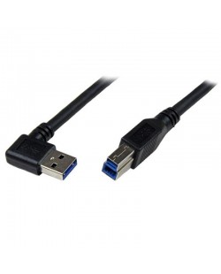 StarTech.com Câble USB 3.0 SuperSpeed A vers B coudé à angle droit 1 m - M/M - Noir