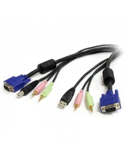 StarTech.com Câble pour Switch KVM VGA avec USB et Audio et Micro - 1.80m