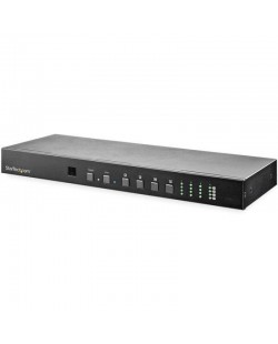 StarTech.com Switch Matriciel HDMI 4x4 avec Contrôle Audio et Ethernet - Vidéo 4K 60Hz - Répartiteur HDMI 2.0 Monté en Rack