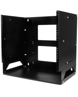 StarTech.com Rack Réseau Mural 8U à 2 Montants avec Étagère Intégrée, Rack de Données Mural avec Profondeur Ajustable pou